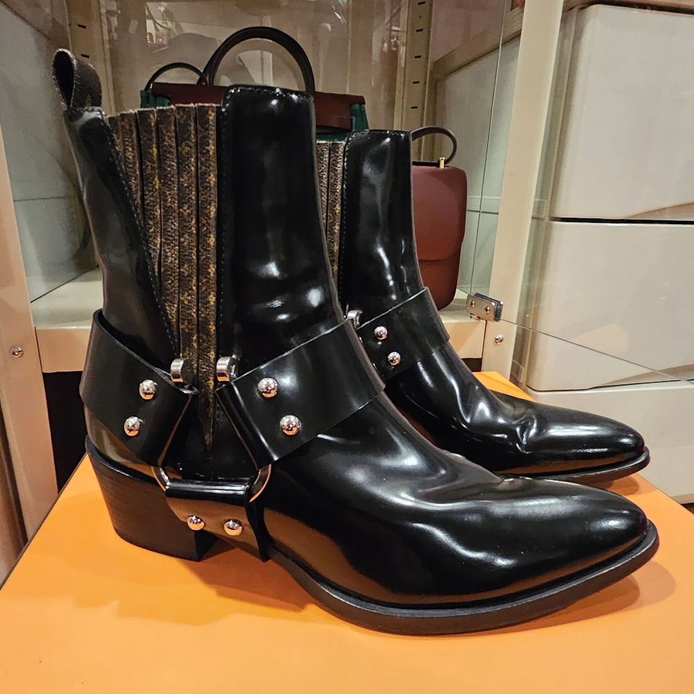 Louis Vuitton harness boots